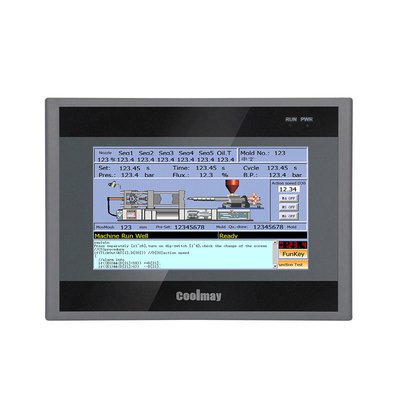 Sistema Linux Painel de tela sensível ao toque de 7' PLC HMI All In One 8 canais Pulso de alta velocidade