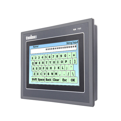 PLC todo de Coolmay 4-6W HMI em um painel análogo da polegada HMI do módulo RS232 RS485 7