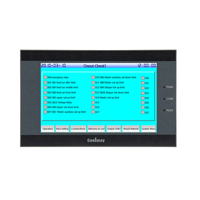 EX3U-8050H-2AD1DA Automação Controlador PLC Construído em HMI Touch Screen Display 8 Eixo Pulso de alta velocidade