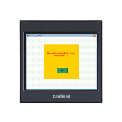 Tipo C Painel de controle HMI com luz de fundo RS232 / RS485 Suporta MODBUS