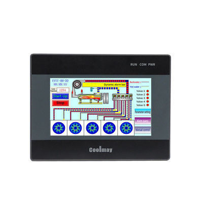 Coolmay Oem Odm Logo Automatização Industrial 12v 12v 24v Ac Dc Relay 24mt Digital Plc HMI Combo Integrado