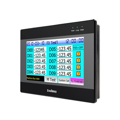 7 polegadas Modbus Hmi Plc tudo em um Plc controlador programável 24 entrada digital 24 saída digital